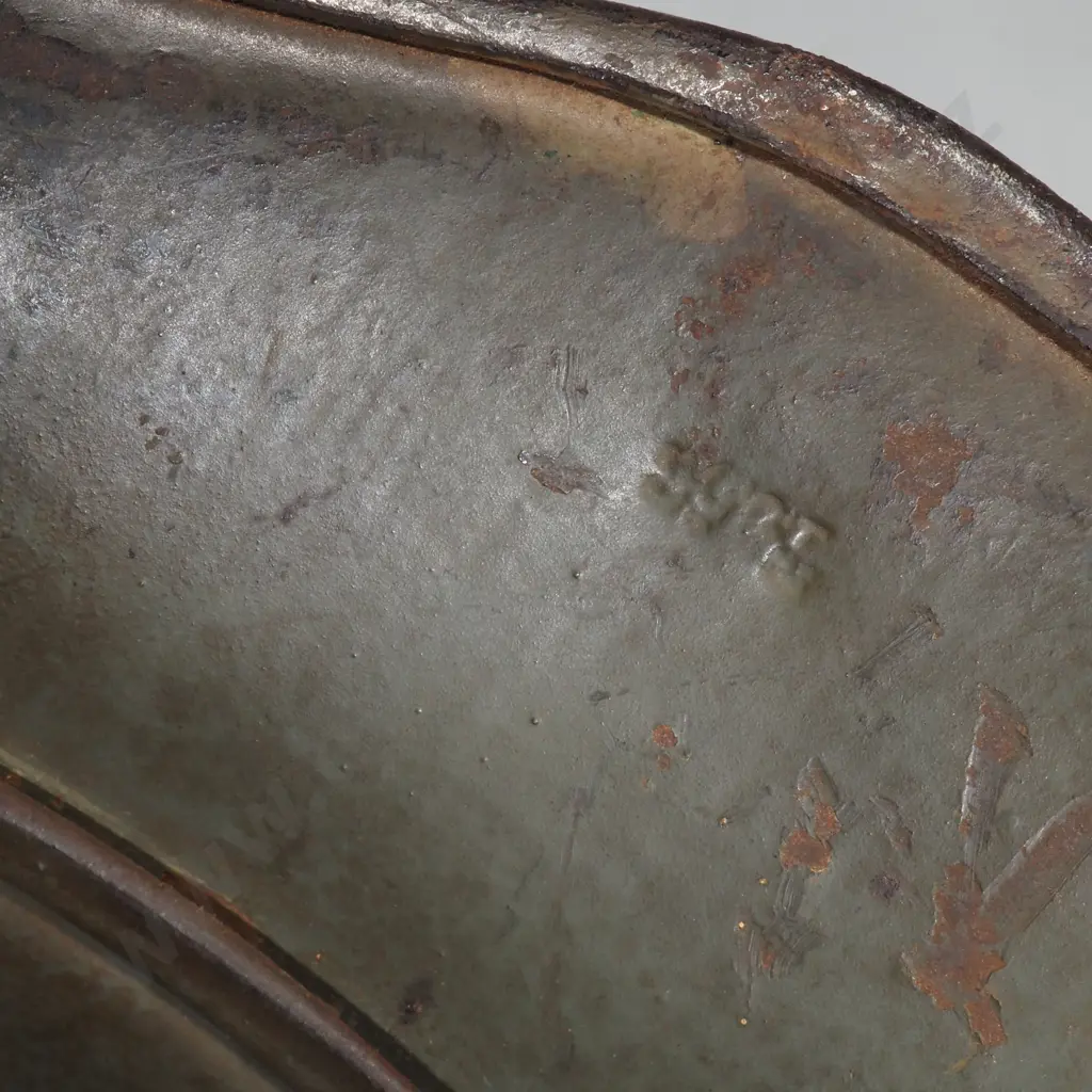 German WWI Steel Helmet 9 Recipients Name Just Visable ) Image 1++