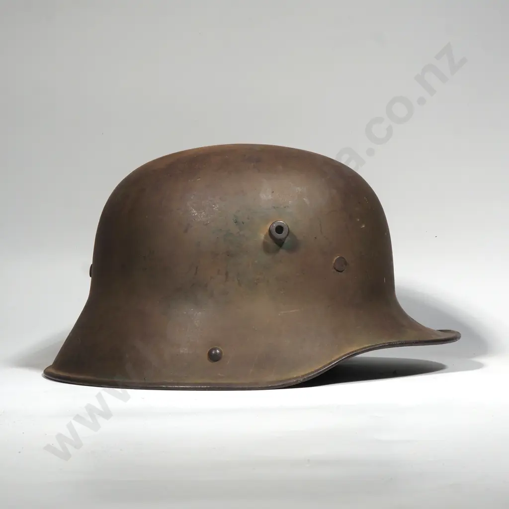 German WWI Steel Helmet 9 Recipients Name Just Visable ) Image 1++