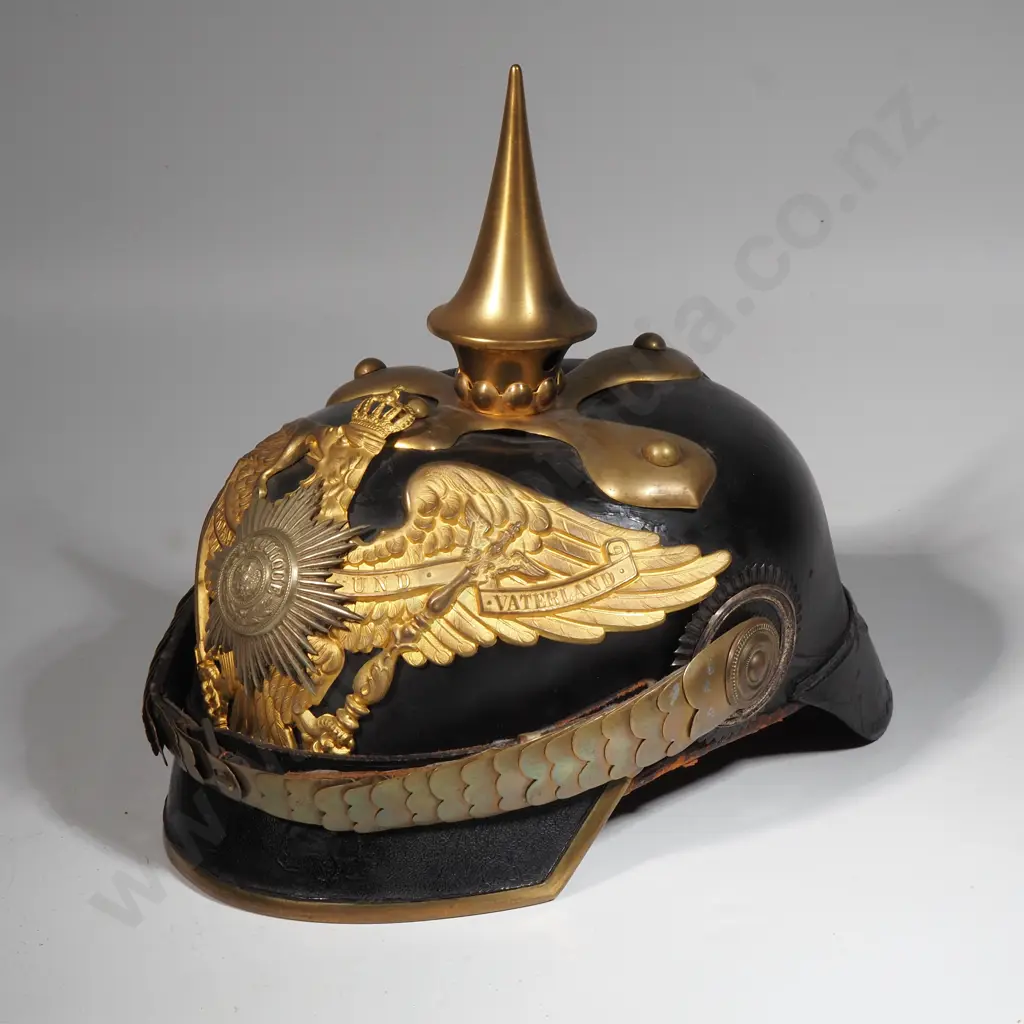 WWI German Prussian Garde Regiment Officers Pickelhaube Image 1++