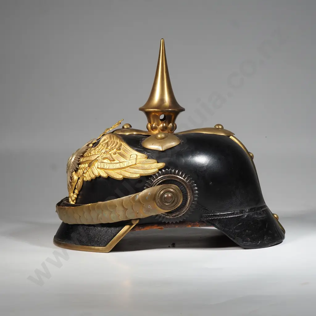 WWI German Prussian Garde Regiment Officers Pickelhaube Image 1++