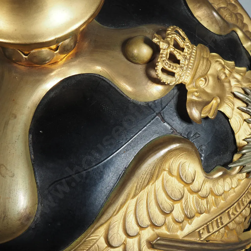 WWI German Prussian Garde Regiment Officers Pickelhaube Image 1++