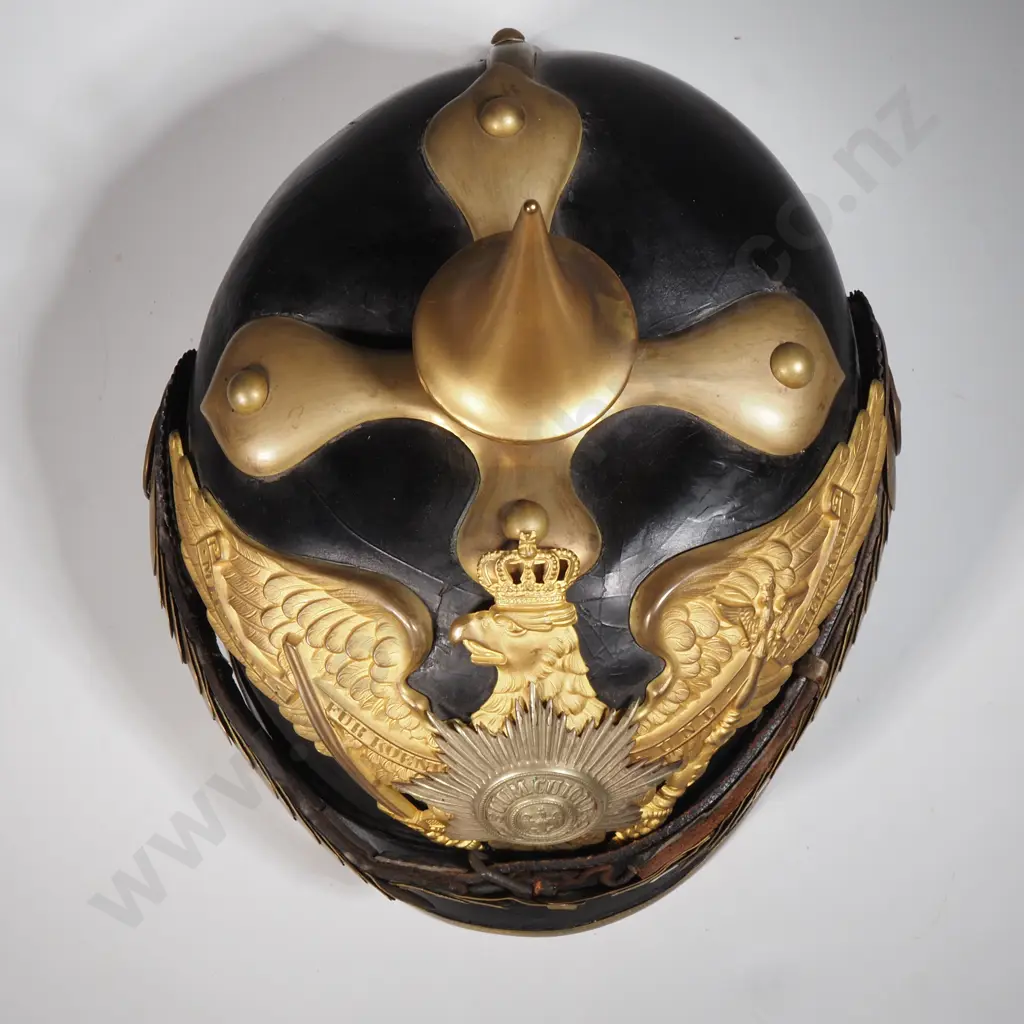 WWI German Prussian Garde Regiment Officers Pickelhaube Image 1++