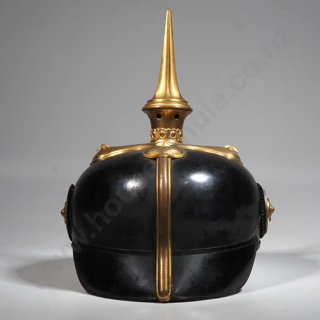 WWI German Barvarian Cavalry Officers Pickelhaube Image 1++