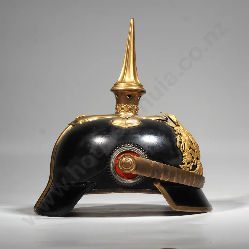 WWI German Barvarian Cavalry Officers Pickelhaube Image 1++