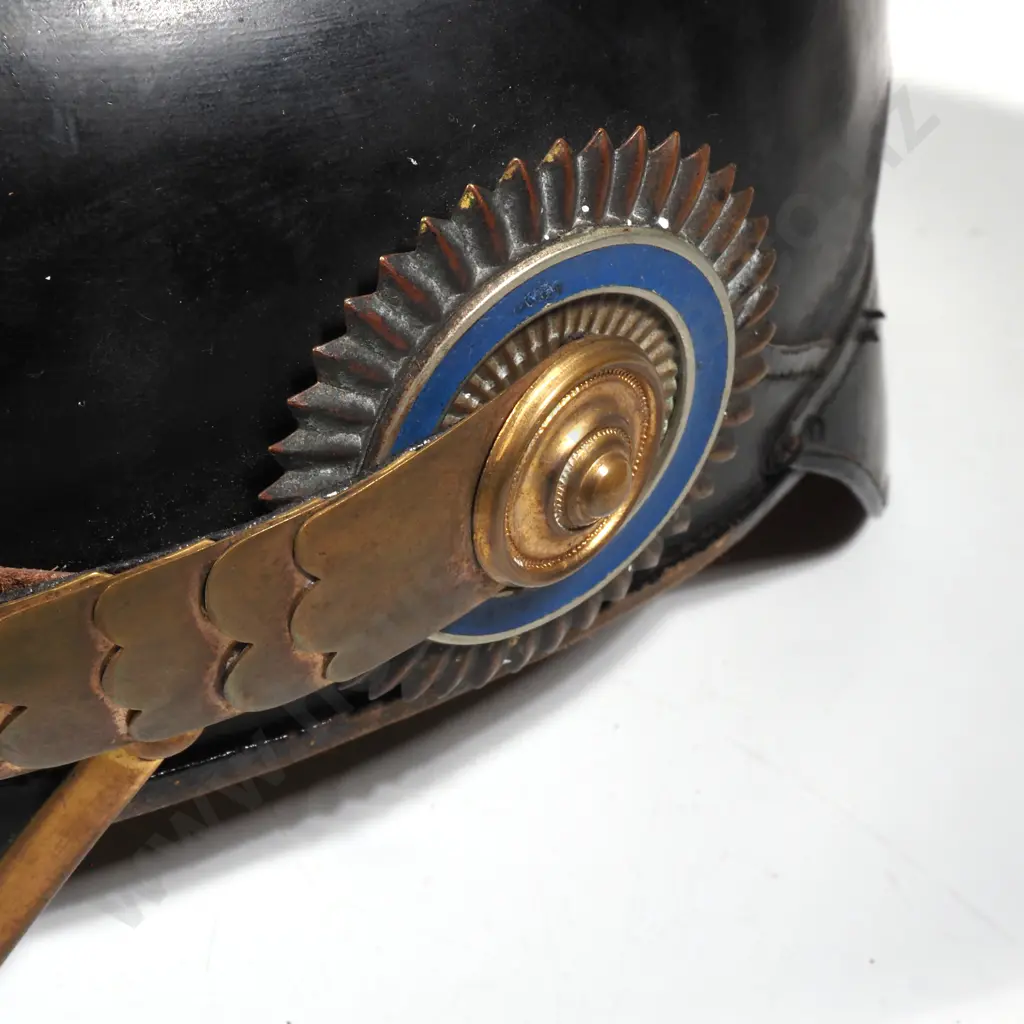 WWI German Barvarian Cavalry Officers Pickelhaube Image 1++