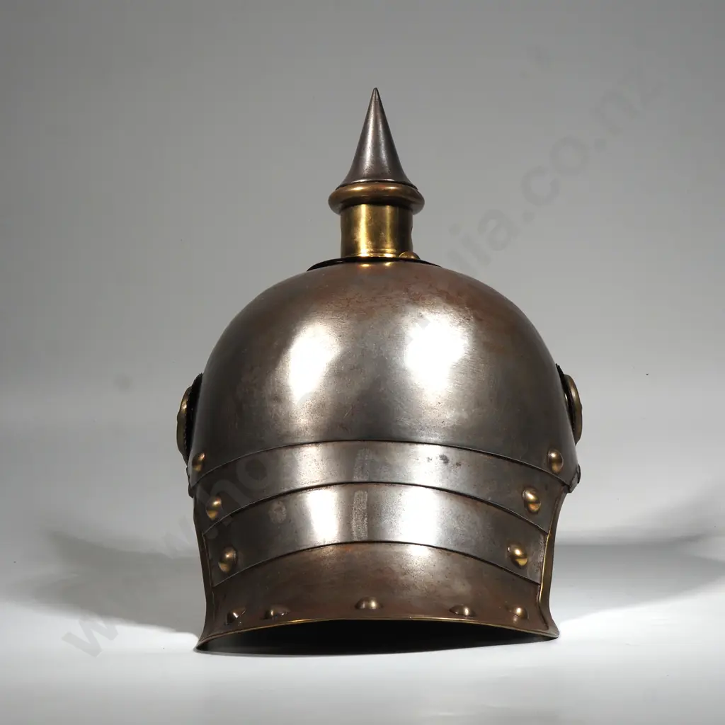 WWI German Prussian Cuirassiers (Lobster Tail) Pickelhaube, by A. Klucke & Cie Image 1++
