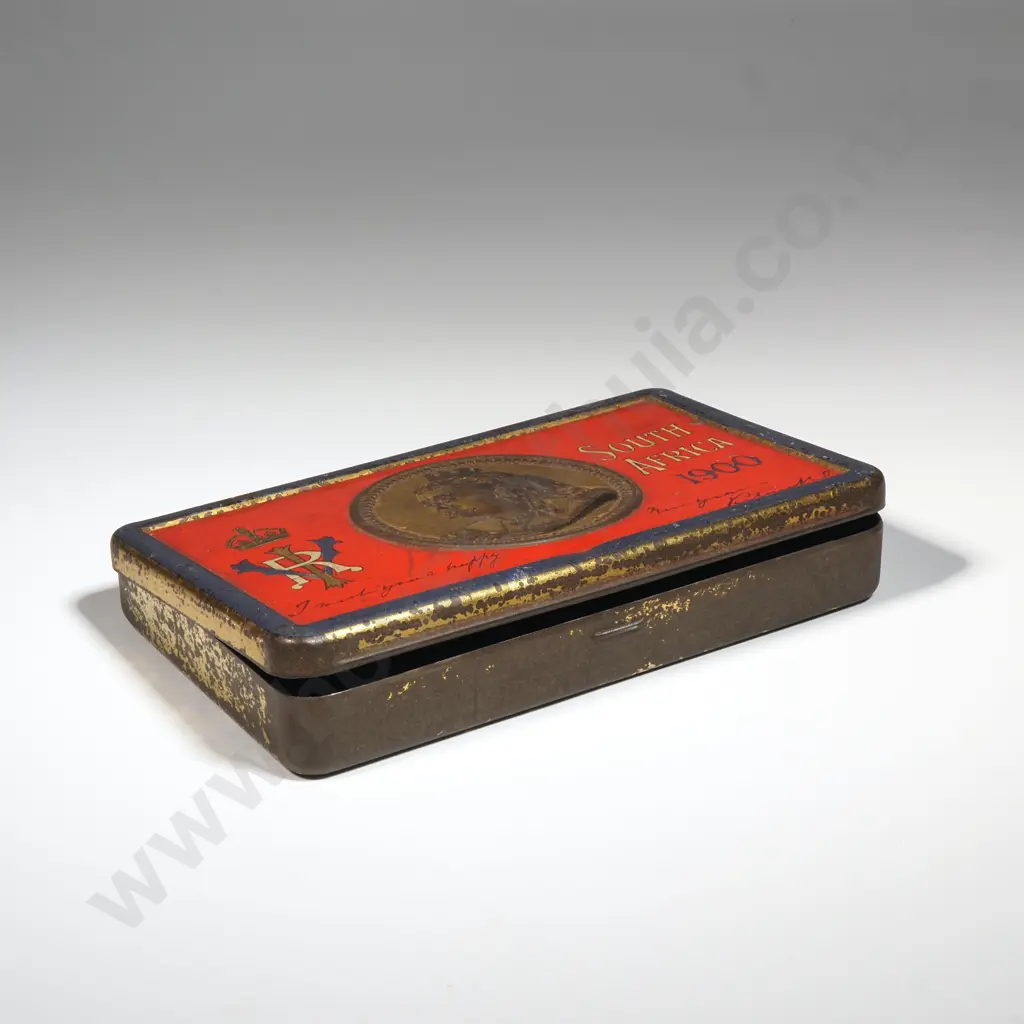 Queen Victoria 1900 Boer War Gift Tin Image 1++