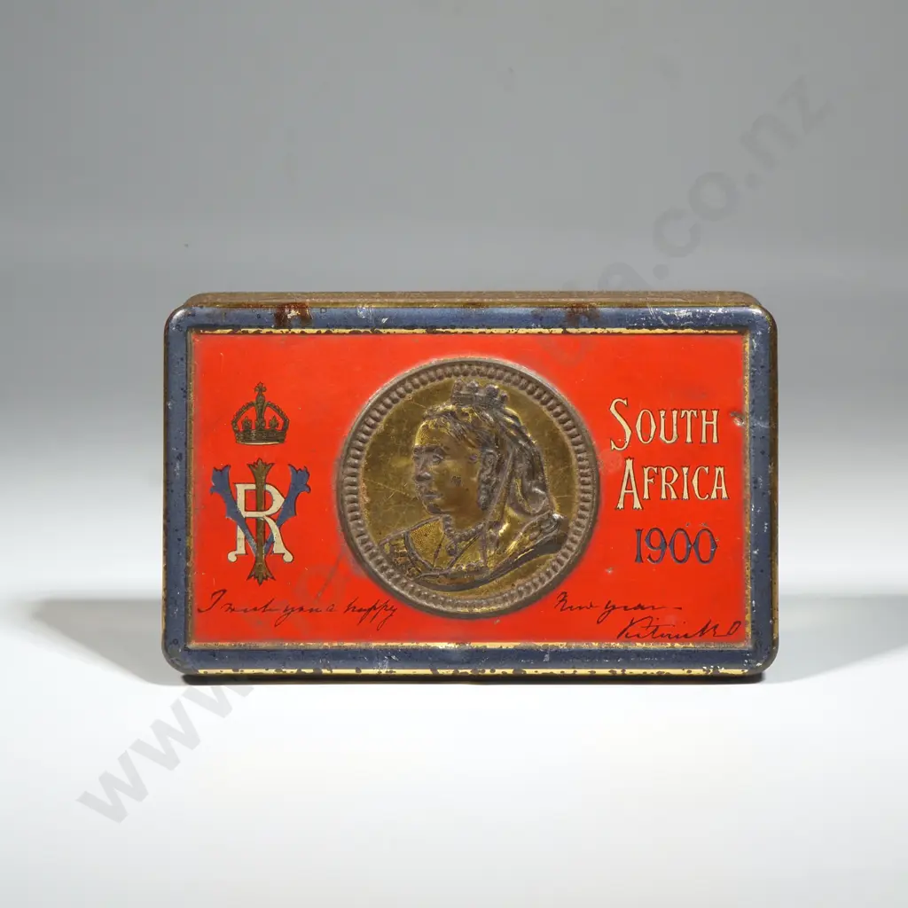 Queen Victoria 1900 Boer War Gift Tin Image 1++
