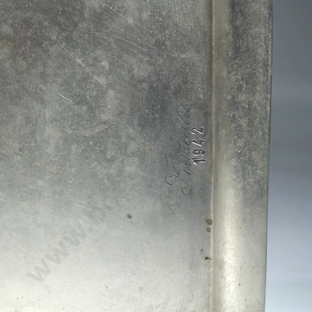 Metal 1942 Dish Engraved Kurhaus Image 1++