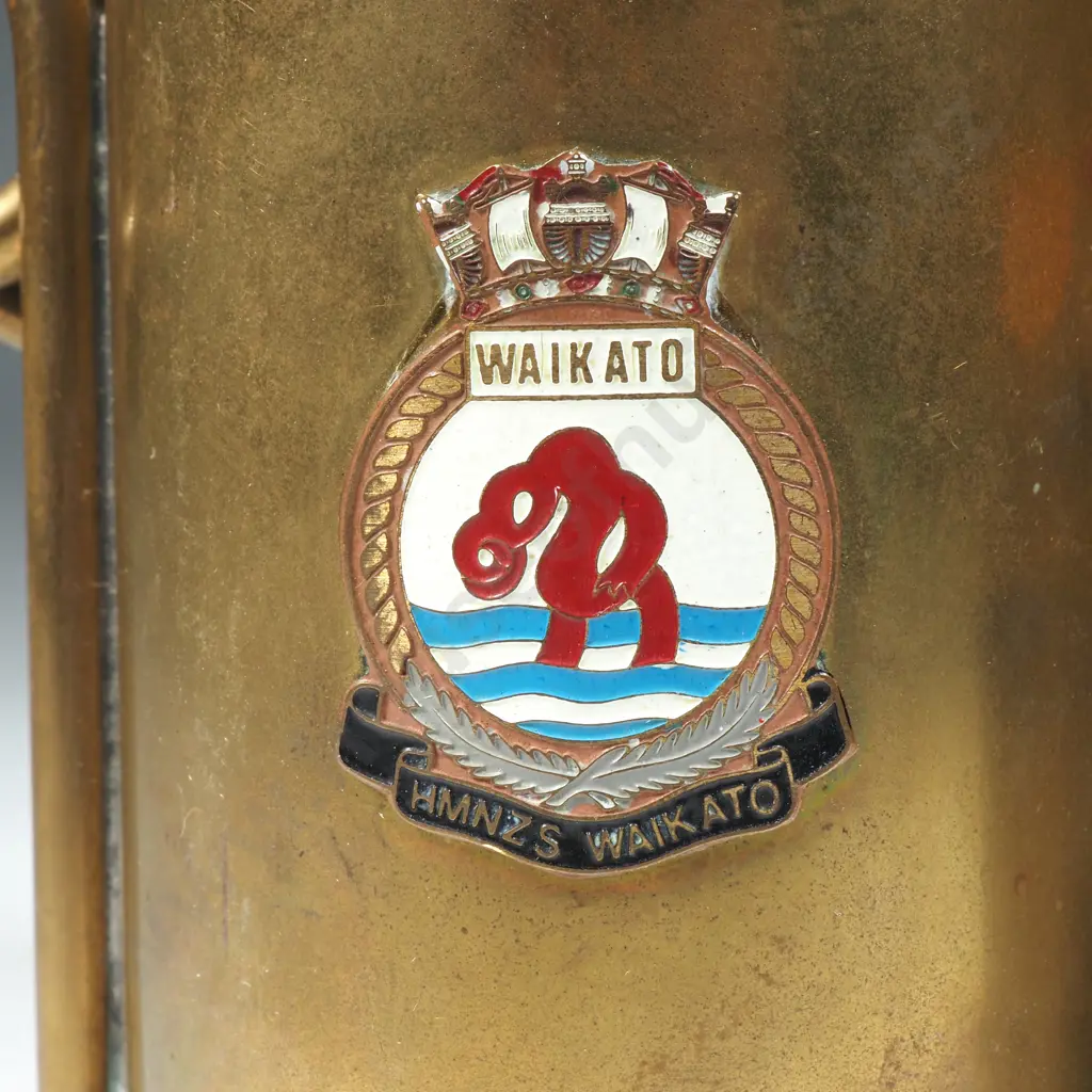 Two 40mm Shells Converted to Cups from the HMNZS Waikato  Image 1++