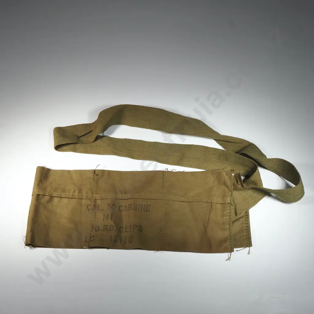 WWII US M1 Carbine Ammunition Bandolier Image 1++