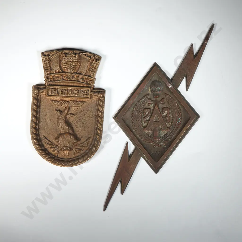 Two Brass Plaques Image 1++