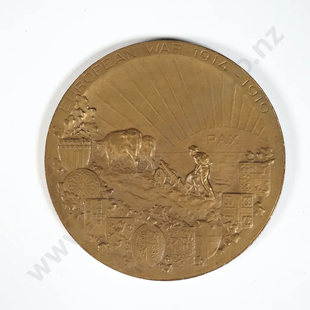 Cased 1914-1919 George V Pax Victoris European War Medal  Image 1++