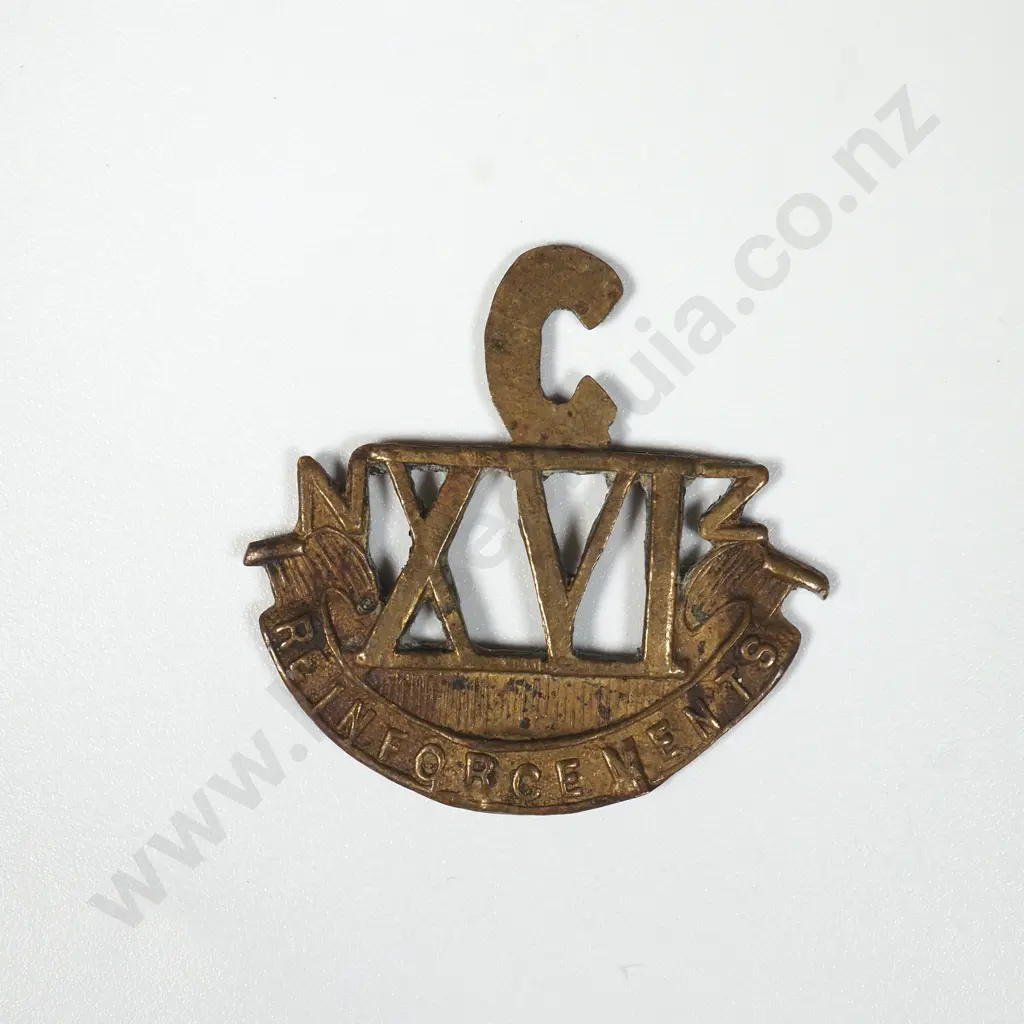 WW1 New Zealand 16 C Reinforcements Sweetheart  Image 1++