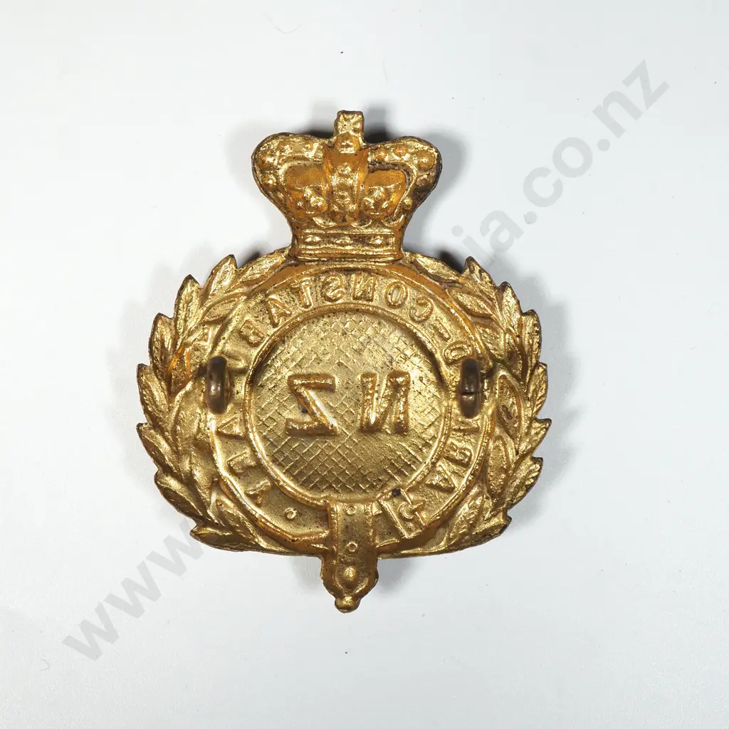 Victorian Pre 1886 New Zealand Arm Constabulary Glengarry Badge  Image 1++