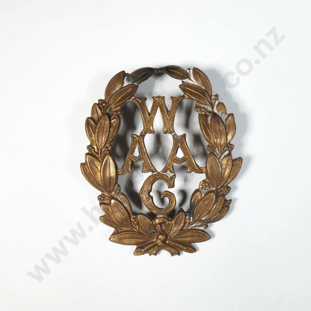 WW1 WAAC Hat Badge - Numbered on Reverse G9182 Image 1++