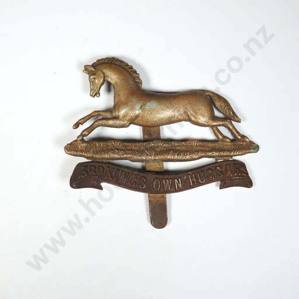 WW1 3rd Kings Own Hussars Regiment Cap Badge  Image 1++
