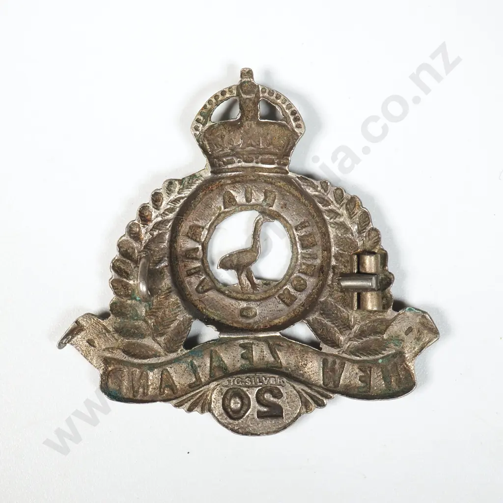 Sterling Silver 20th Reinforcements Sweetheart Badge - Pin Missing Image 1++