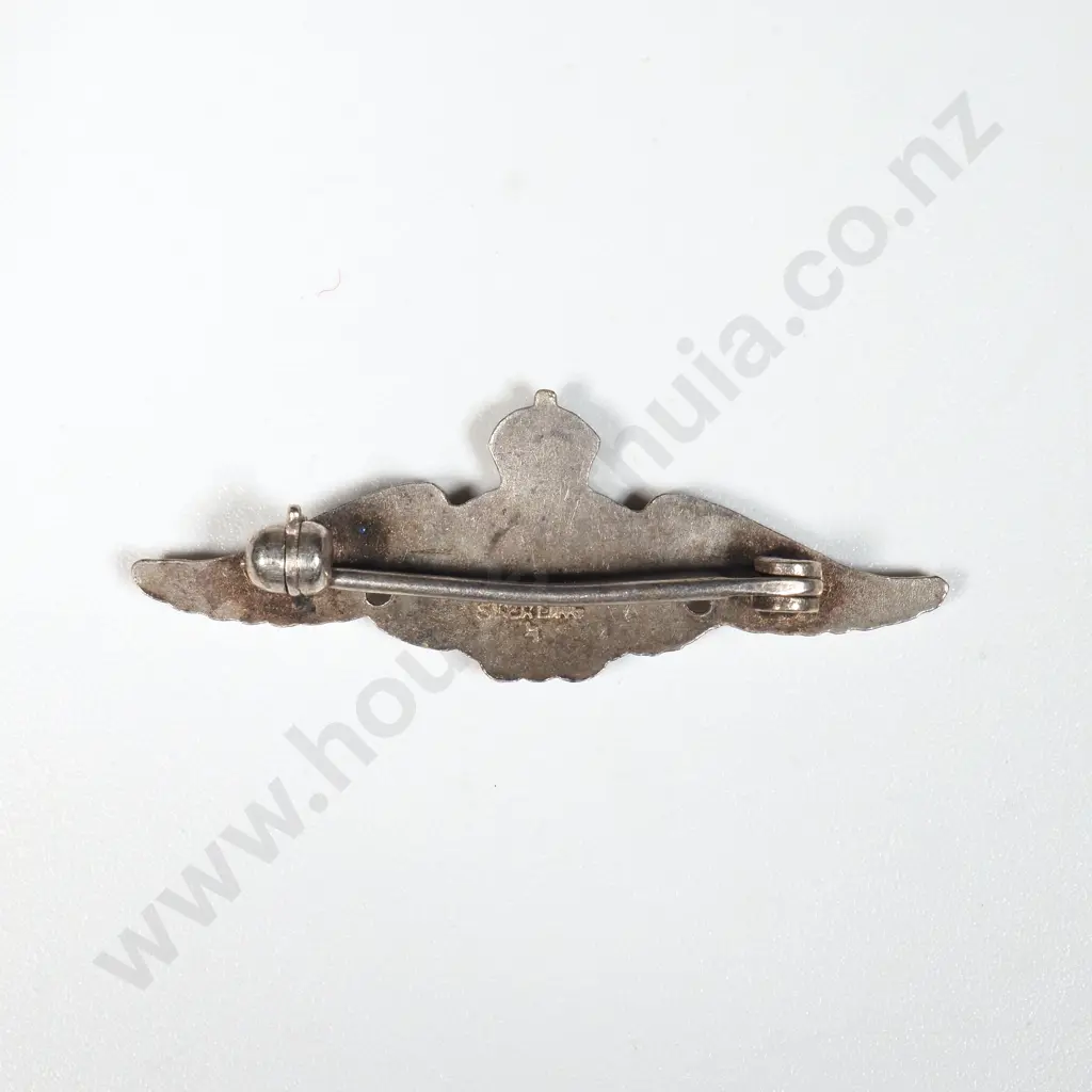 Sterling Silver RNZAF Sweetheart Brooch  Image 1++