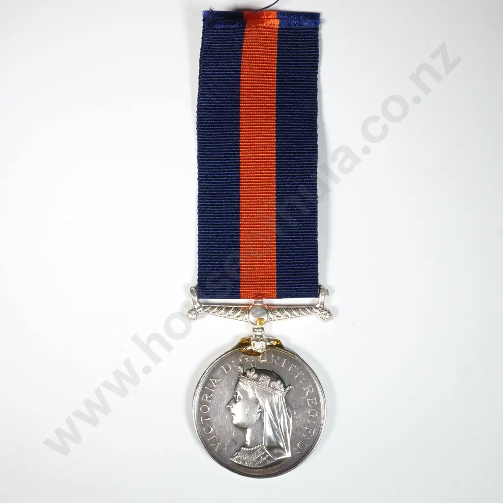 New Zealand War Medal w Undated Reverse - Name Erased & Suspender Replaced w Glue Image 1++