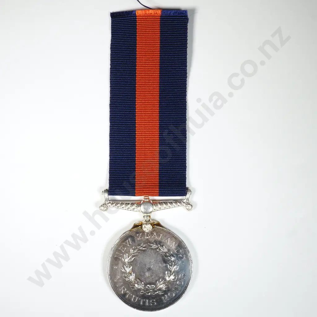New Zealand War Medal w Undated Reverse - Name Erased & Suspender Replaced w Glue Image 1++