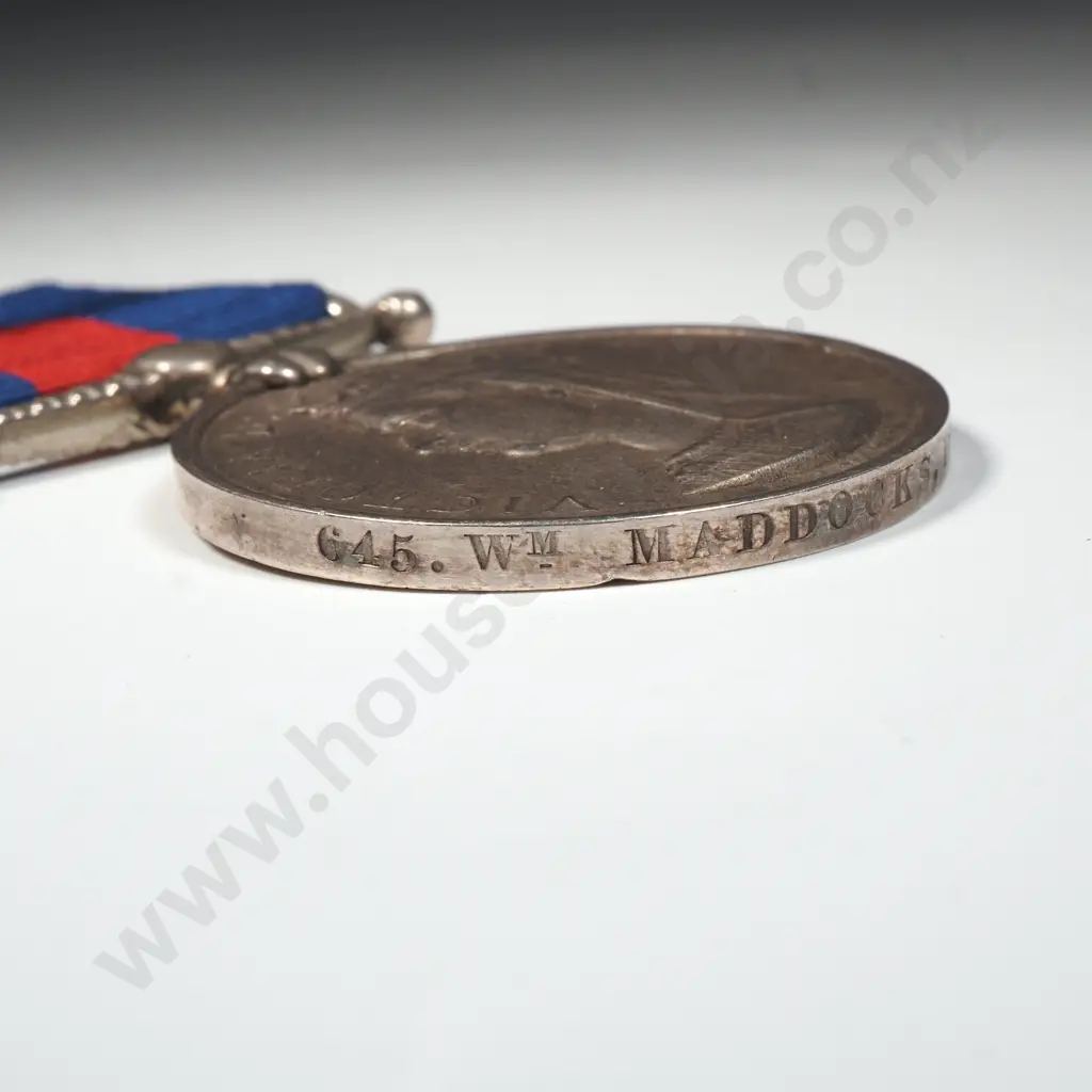 1869 New Zealand Medal William Maddocks, 1st Battalion, 12th (Suffolk) Regiment of Foot Image 1++