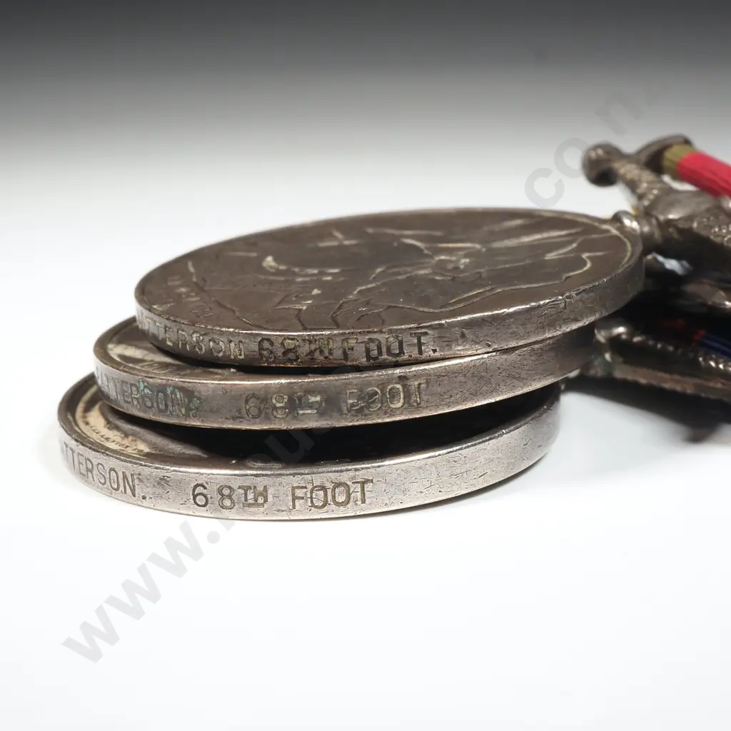 Three Medals - NZ 1869, Crimea 1853-56, Turkish Crimea (Sardinian Die) Image 1++