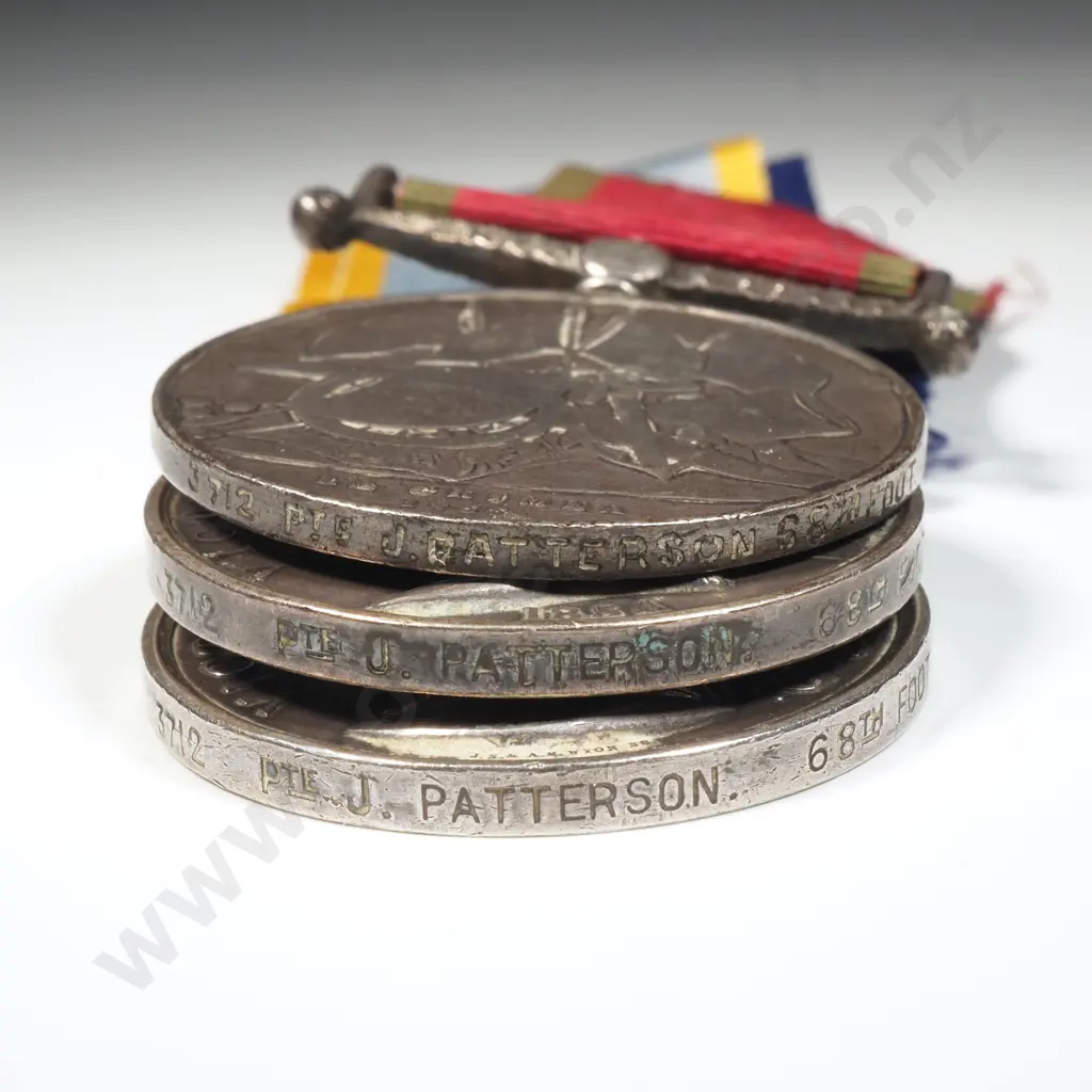 Three Medals - NZ 1869, Crimea 1853-56, Turkish Crimea (Sardinian Die) Image 1++