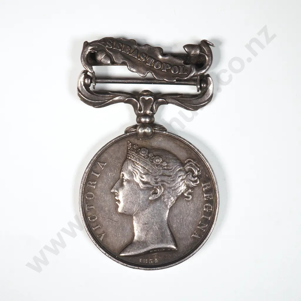 United Kingdom Crimea Medal w Sebastopol Clasp to 2324 J O Hutton 71st Highland Light Infantry Image 1++