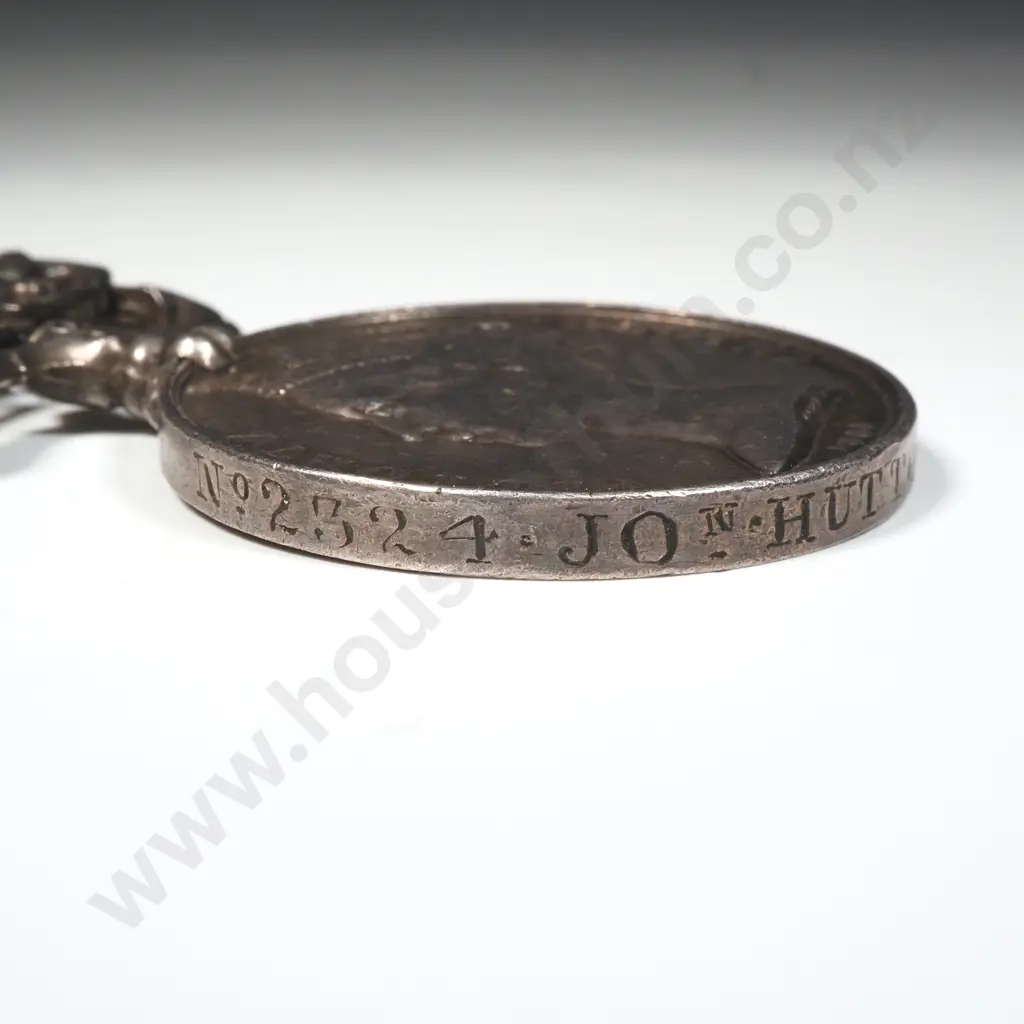 United Kingdom Crimea Medal w Sebastopol Clasp to 2324 J O Hutton 71st Highland Light Infantry Image 1++