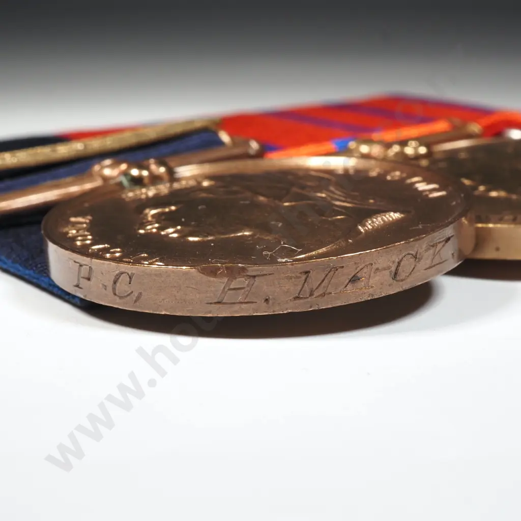 Interesting United Kingdom Police Medal Group of Three to H Mack London Metropolitan Police Image 1++