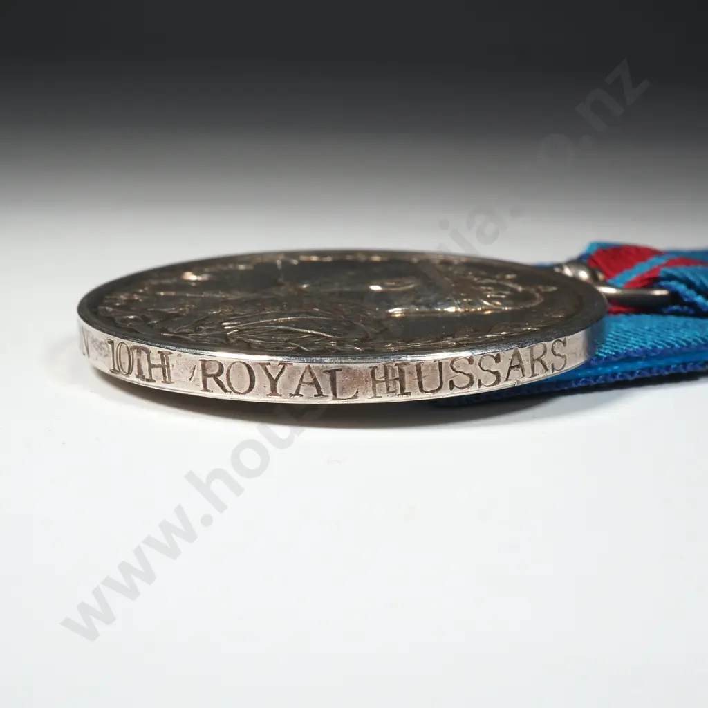 1911 Dehli Durbar in Silver to 5596 PTE Salmon 10th Royal Hussars - Sold for 360 Pounds in 2019 at Noonans Image 1++