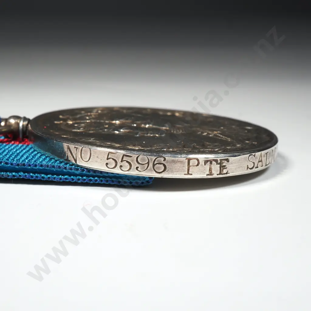 1911 Dehli Durbar in Silver to 5596 PTE Salmon 10th Royal Hussars - Sold for 360 Pounds in 2019 at Noonans Image 1++