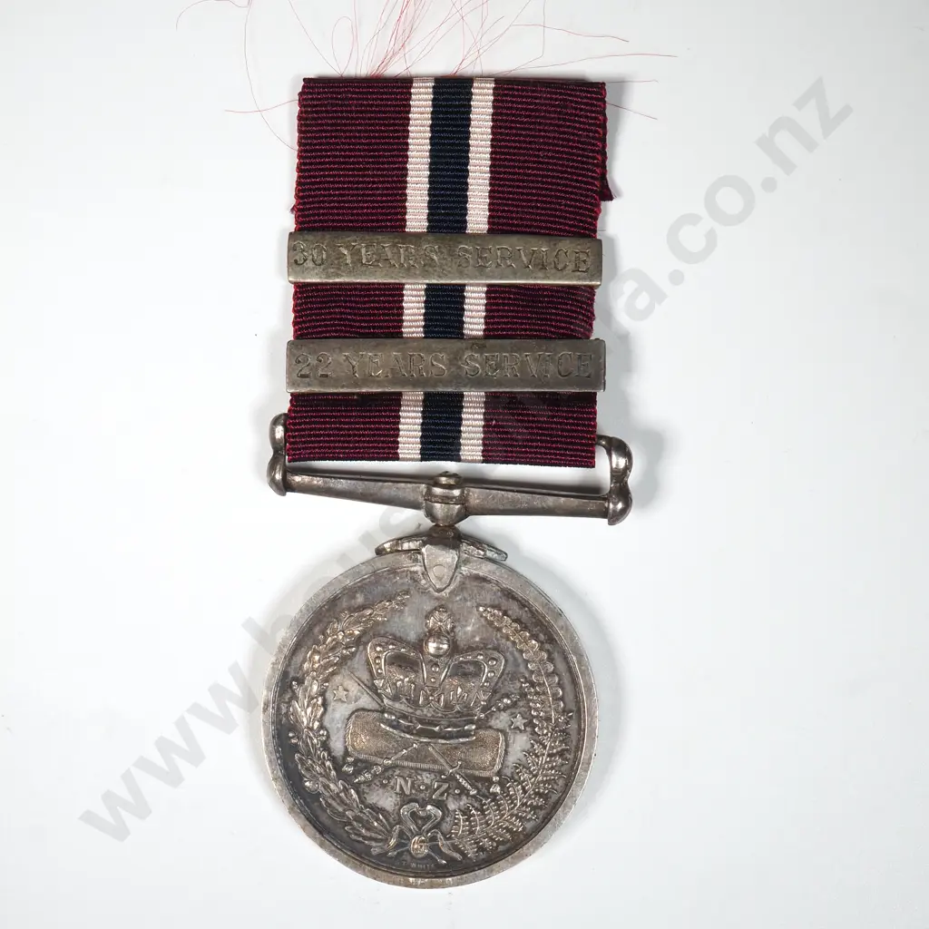 New Zealand Police Long Service & Good Conduct Medal to 775 John McLeod - White Maker Image 1++