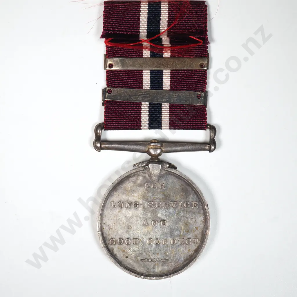 New Zealand Police Long Service & Good Conduct Medal to 775 John McLeod - White Maker Image 1++