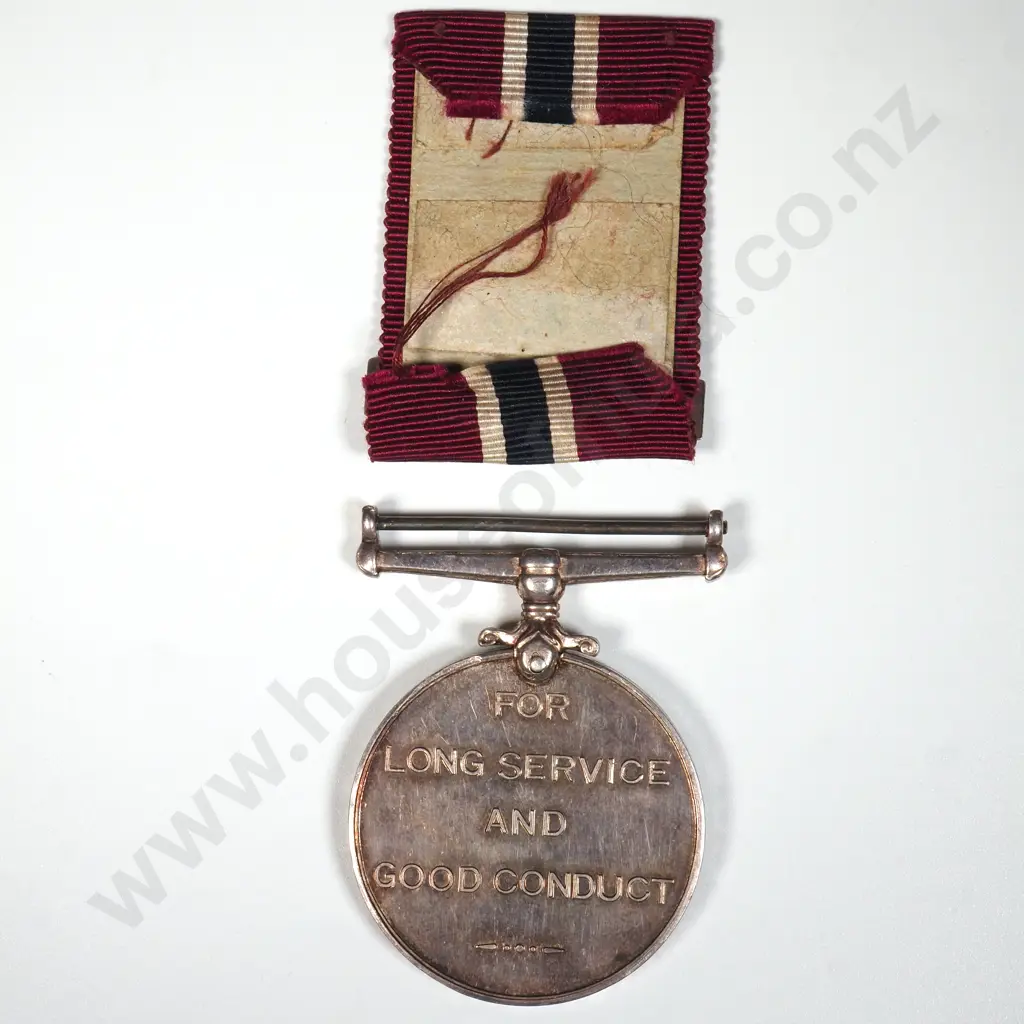 New Zealand Police Long Service & Good Conduct Medal to 3832 Brian Hearn Nathan - Gaunt Maker Image 1++