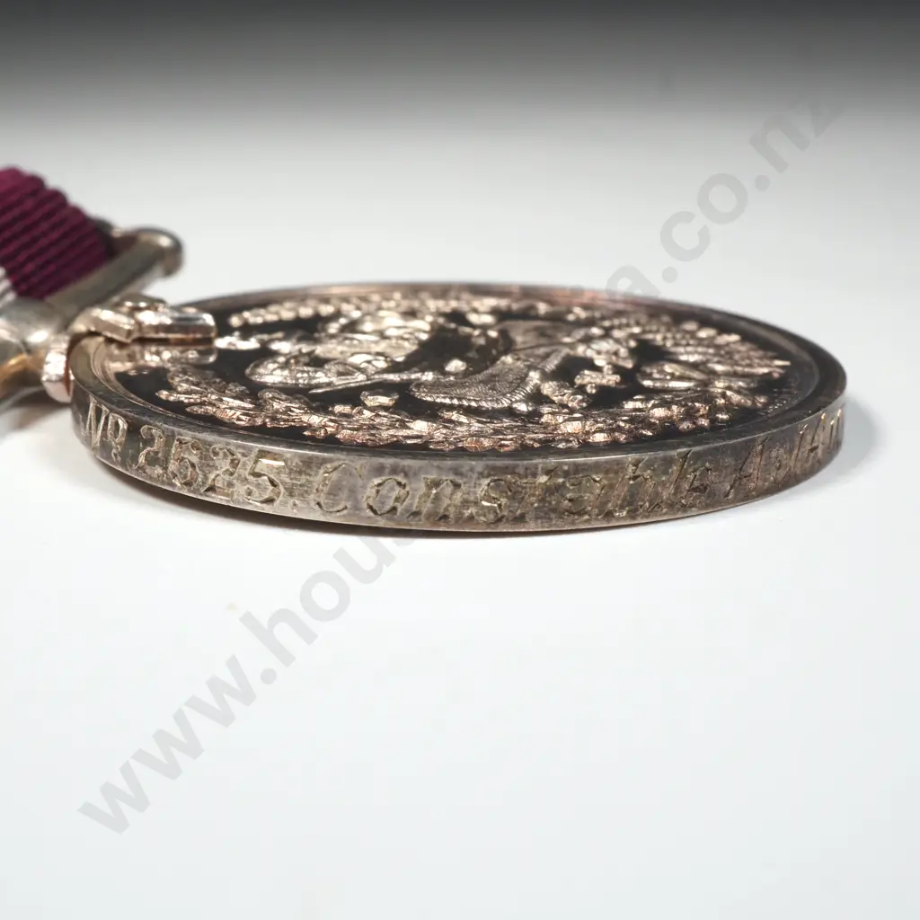 New Zealand Police Long Service & Good Conduct Medal to 2625 Albert John Austin - Mayer Kean Maker Image 1++