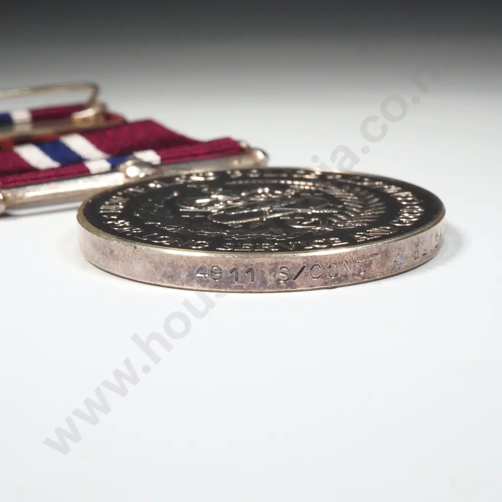 New Zealand Police Long Service & Good Conduct Medal to 4911 K Elisaian Image 1++