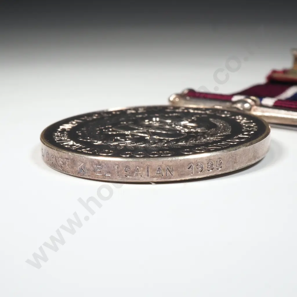 New Zealand Police Long Service & Good Conduct Medal to 4911 K Elisaian Image 1++