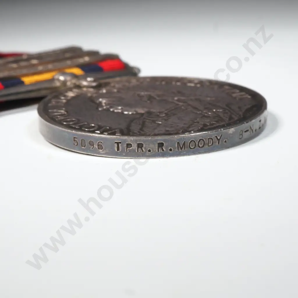QSA to 5096 Robert Moody 8th Contingent NZMR w Three Bars Image 1++