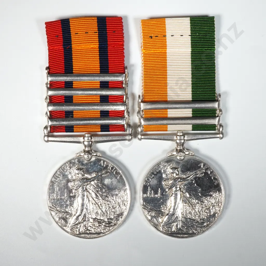 New Zealand Boer War QSA KSA to 2467 H J Driscole New Zealand MR Image 1++