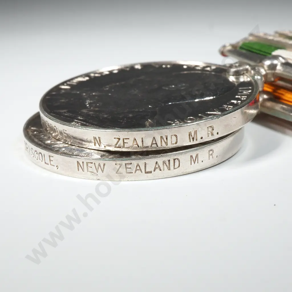 New Zealand Boer War QSA KSA to 2467 H J Driscole New Zealand MR Image 1++