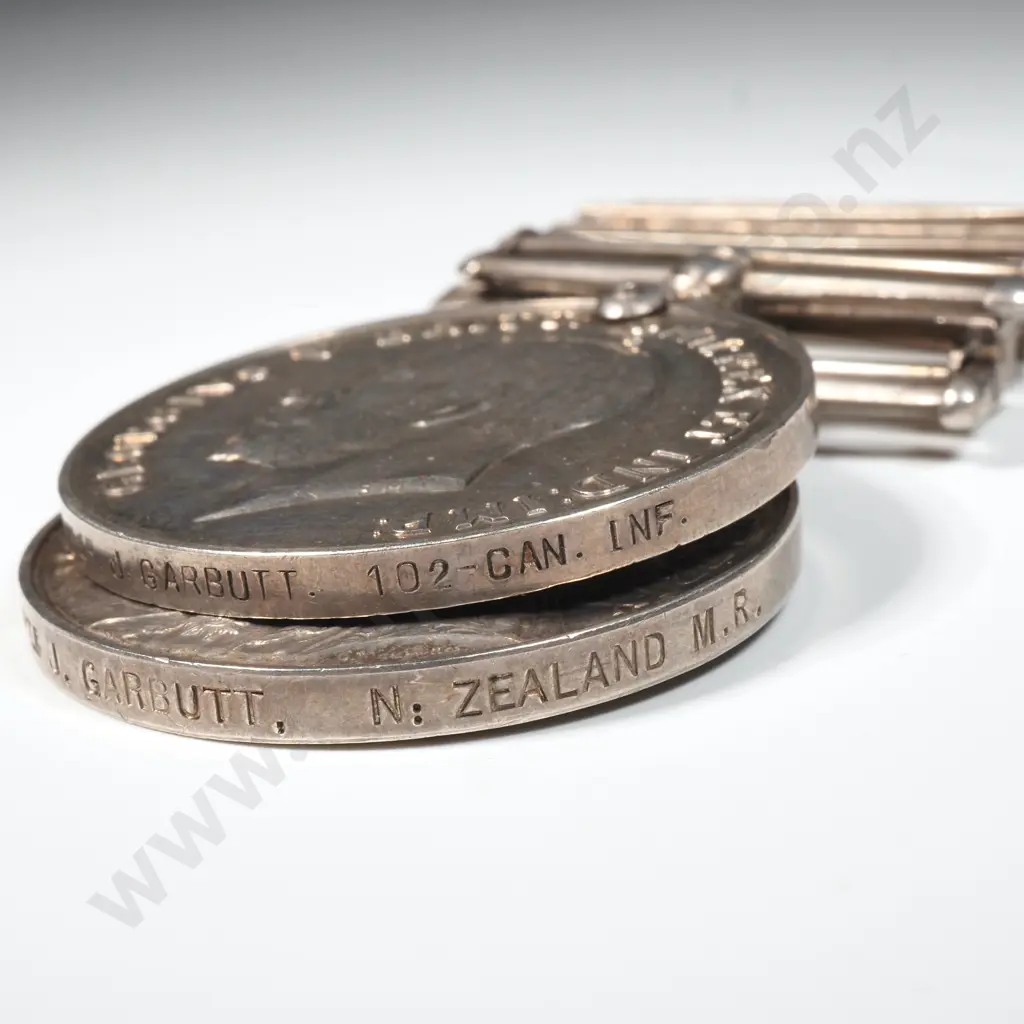 QSA to 3837 John Garbutt 5th Contingent NMR & WW1 BWM 102nd Canadian Infantry Image 1++