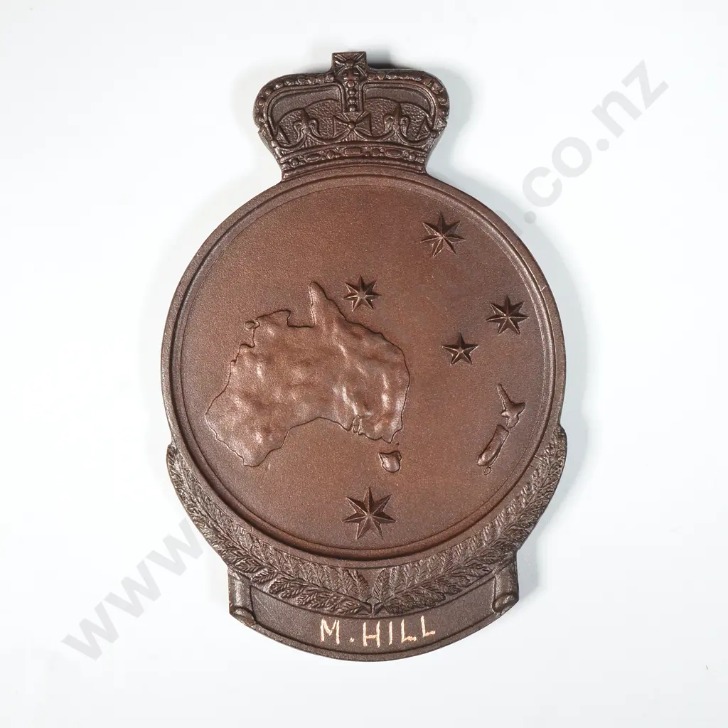 Cased New Zealand Gallipoli Medallion to M Hill  Image 1++
