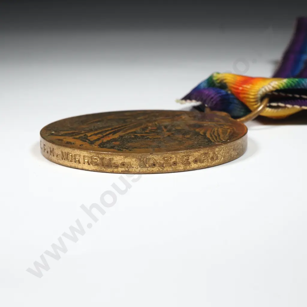 WW1 Victory Medal to 69112 P H Morrell NZEF Image 1++