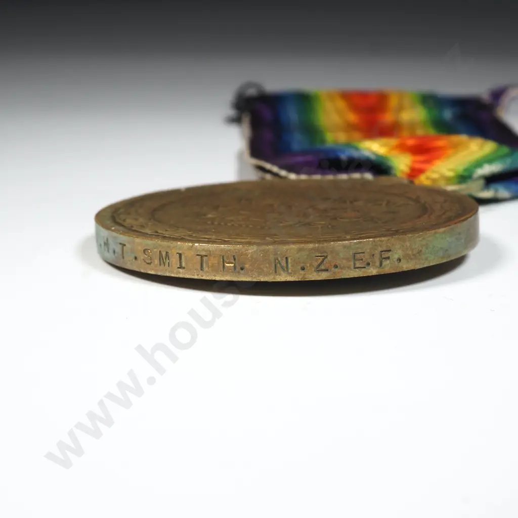 WW1 Victory Medal to Henry Thomas Smith NZEF Image 1++
