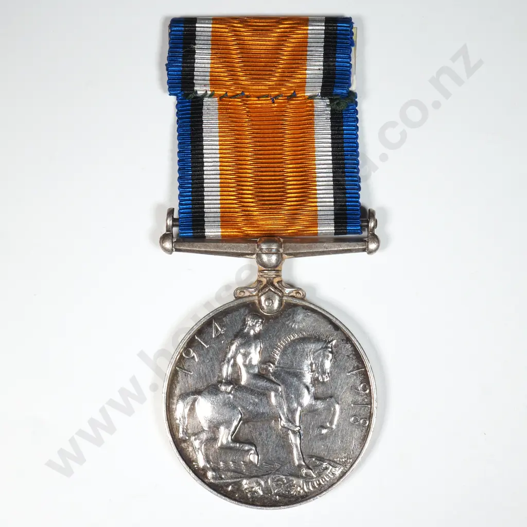 WW1 British War Medal to 9579 Pte H Hitchen Liverpool Regiment Image 1++