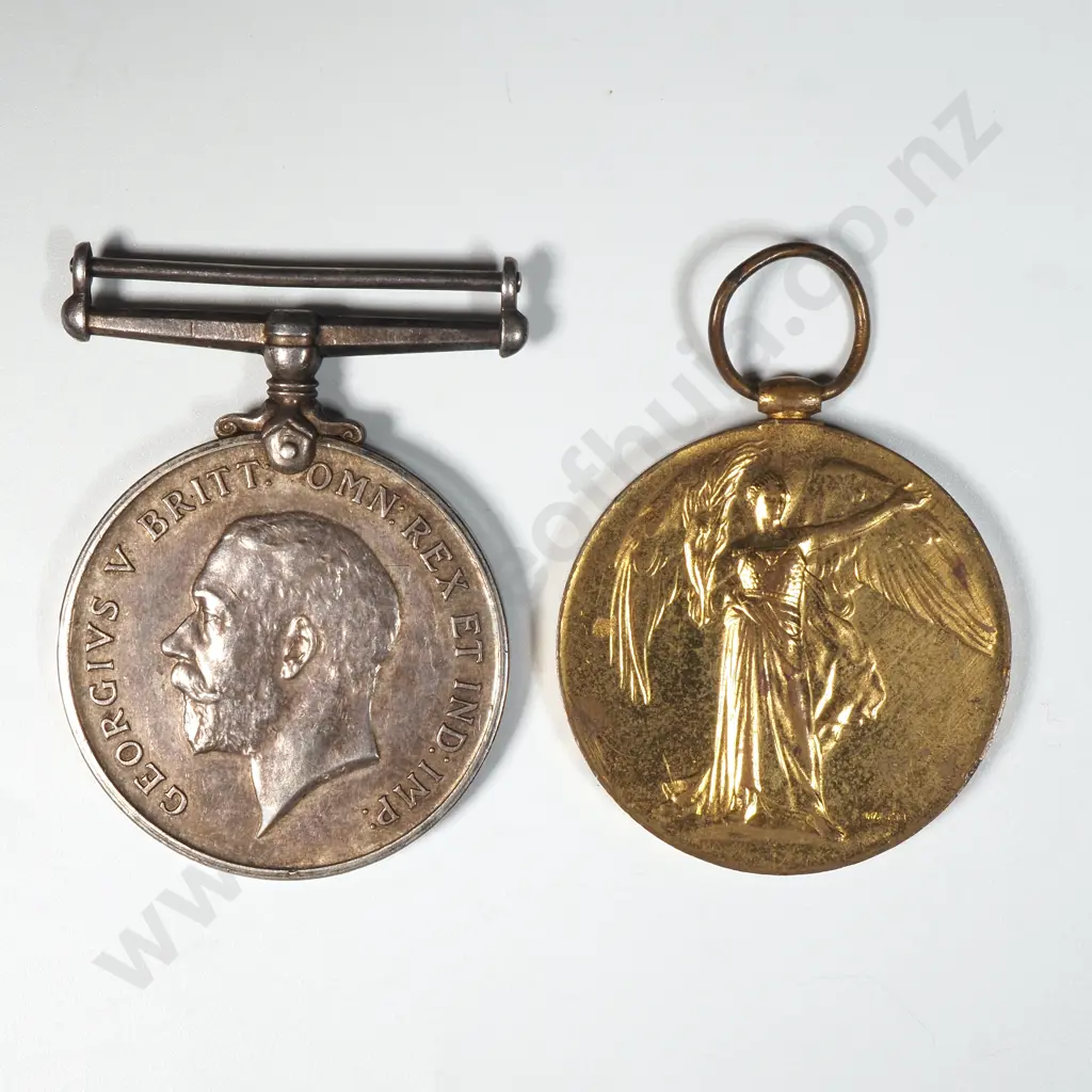 WW1 Pair to 59289 George William Allen NZEF Image 1++