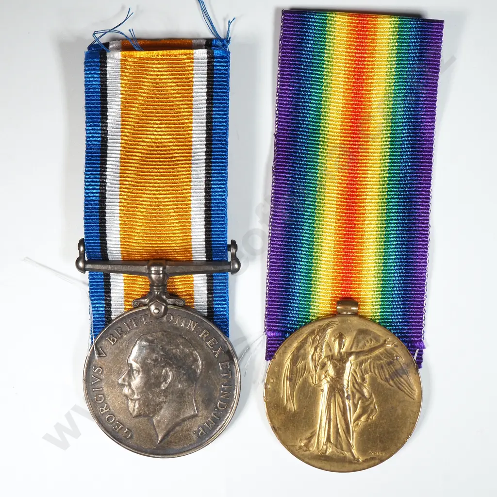 WW1 Pair to 12120 Percy Frederick Bismark NZEF Image 1++