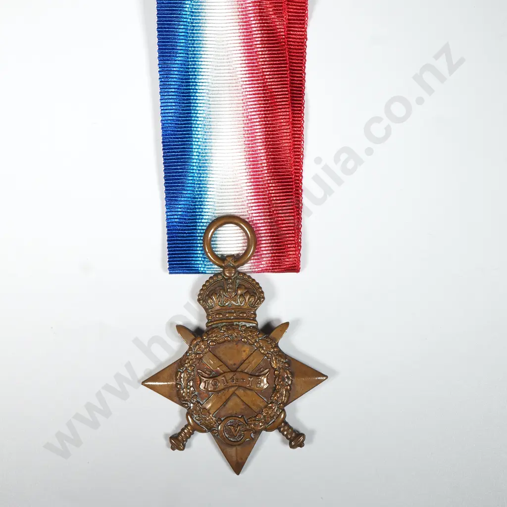 WW1 1914/15 Star to 12/3311 W Eggenton NZEF Image 1++